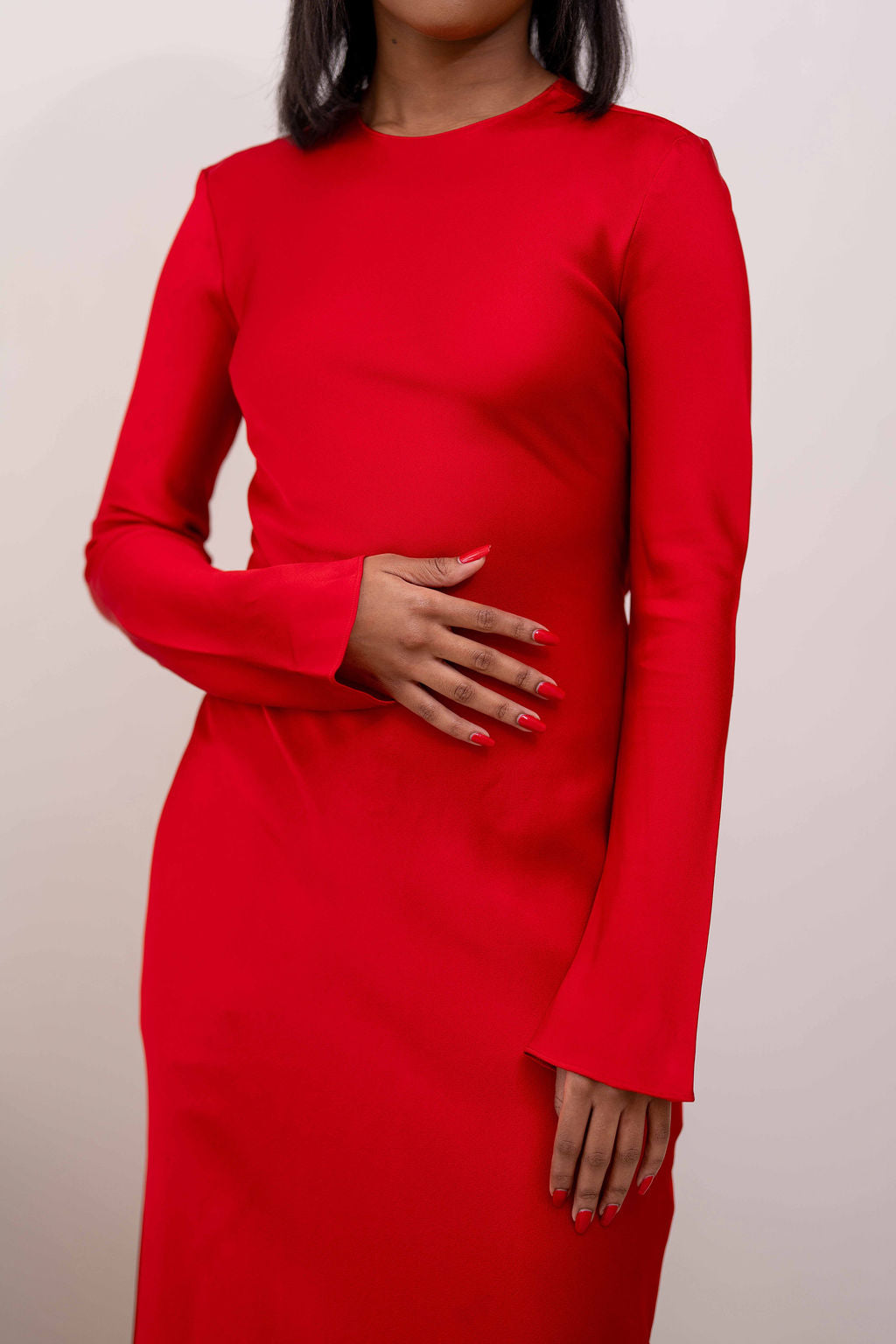 Low-cut back dress